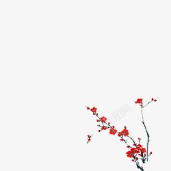 中国画梅花素材