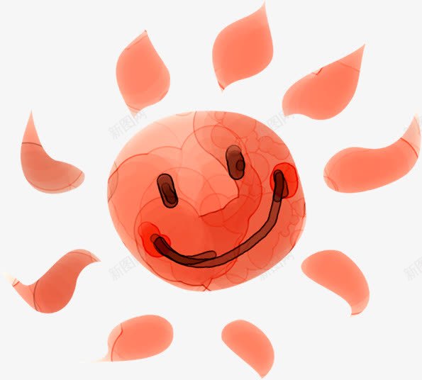 创意手绘扁平红色的太阳png免抠素材_新图网 https://ixintu.com 创意 太阳 扁平 红色