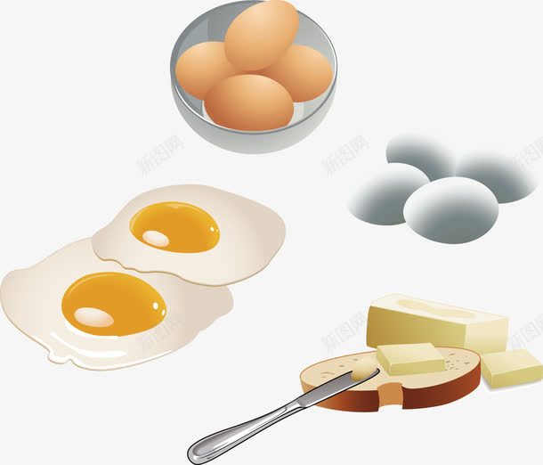 鸡蛋盒鸭蛋png免抠素材_新图网 https://ixintu.com 合理 搭配 营养 营养师 鸡蛋壳
