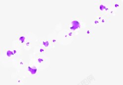 夏日海报紫色花朵素材