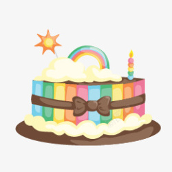 生日蛋糕矢量图素材
