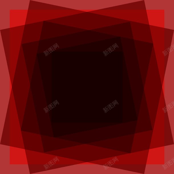 创意几何元素png免抠素材_新图网 https://ixintu.com 创意 创意几何 创意几何元素 方型 红色