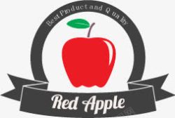 红色苹果标签素材