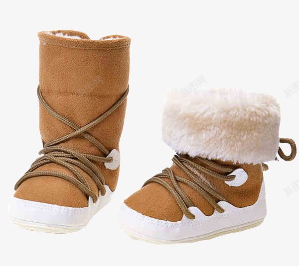长靴婴儿鞋png免抠素材_新图网 https://ixintu.com 产品实物 加高加厚 棕色