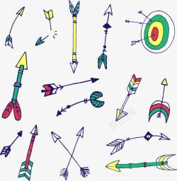 15款手绘箭和箭靶素材