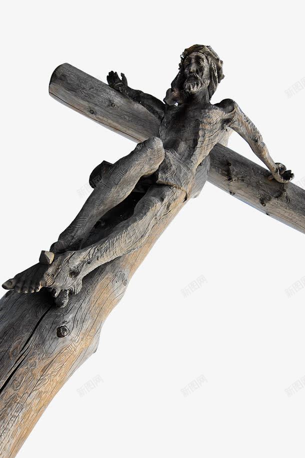 十字耶稣木雕png免抠素材_新图网 https://ixintu.com 十字 基督教 木雕 耶稣