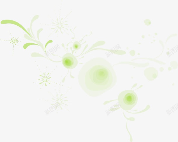 绿色烂漫创意线条清新png免抠素材_新图网 https://ixintu.com 创意 清新 烂漫 线条 绿色
