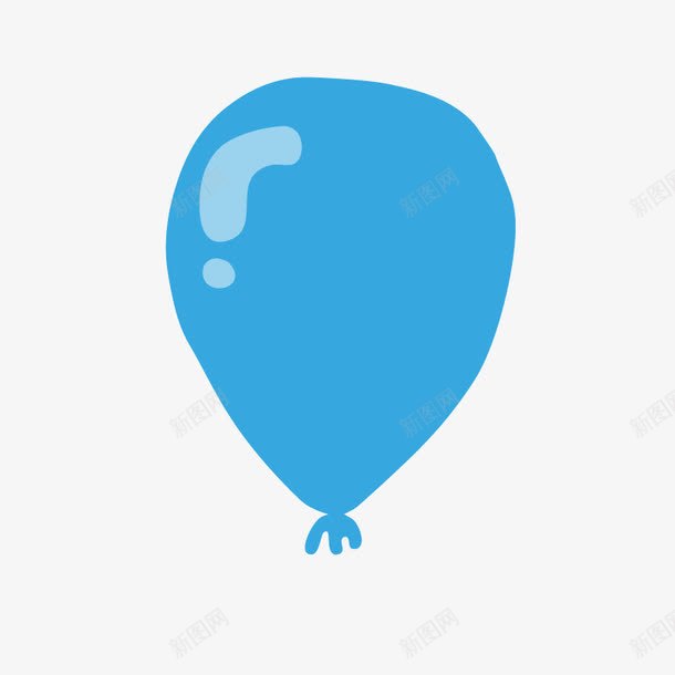 蓝色心形png免抠素材_新图网 https://ixintu.com 客气 心形 气球 蓝色