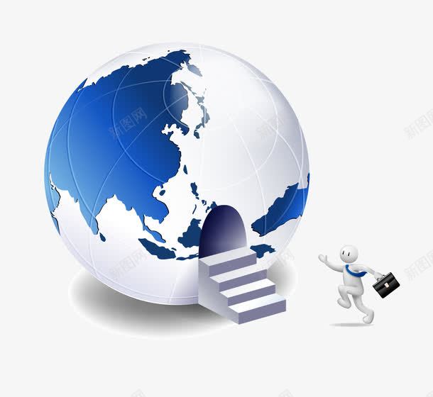 地球矢量图eps免抠素材_新图网 https://ixintu.com ppt元素 台阶 商务人士 地球 阶梯 矢量图
