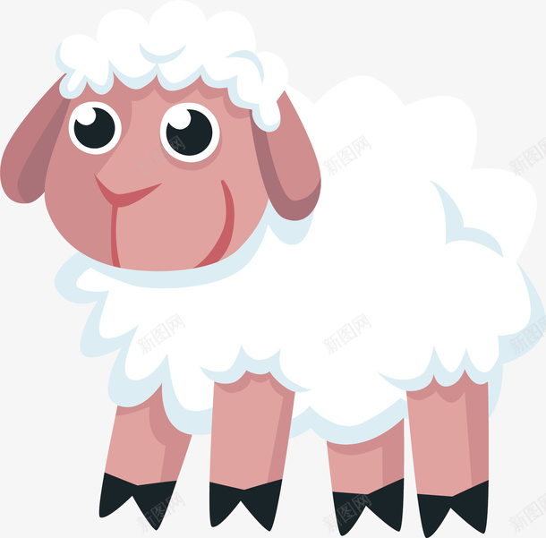 卡通羊png免抠素材_新图网 https://ixintu.com 动物 动物插画 卡通 卡通动物 可爱动物 小动物 羊