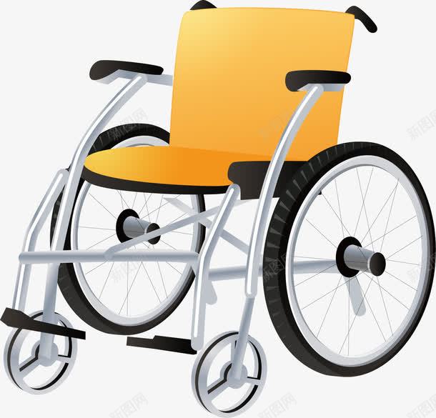 轮椅病人黄色轮椅png免抠素材_新图网 https://ixintu.com 病人 轮椅 黄色轮椅