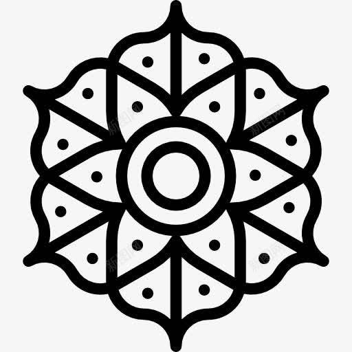 模式图标png_新图网 https://ixintu.com 印度 印度教文化 图案 装饰