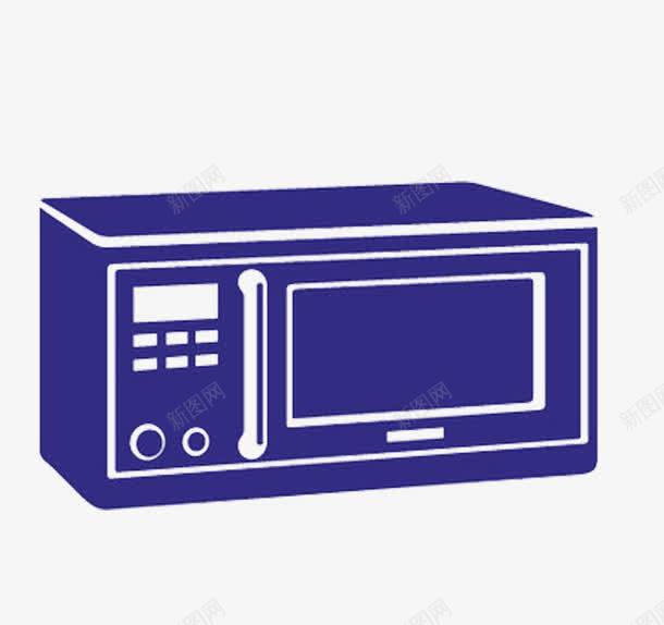 蓝色微波炉图表元素png免抠素材_新图网 https://ixintu.com 图表元素 天猫设计 微波炉 蓝色
