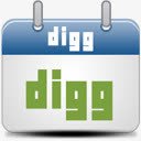 digg挂历正方体标志图标图标