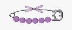 紫色装饰胸针素材