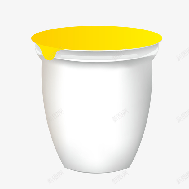 灰色碗装酸奶包装模板矢量图eps免抠素材_新图网 https://ixintu.com 包装 包装设计 模板设计 灰色 碗装 空白 空白模板 酸奶 矢量图