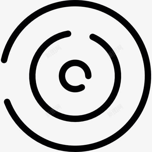 圆形的迷宫图标png_新图网 https://ixintu.com 圆形 圈 形状 迷宫