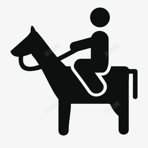 骑马的人图标png_新图网 https://ixintu.com 骑马