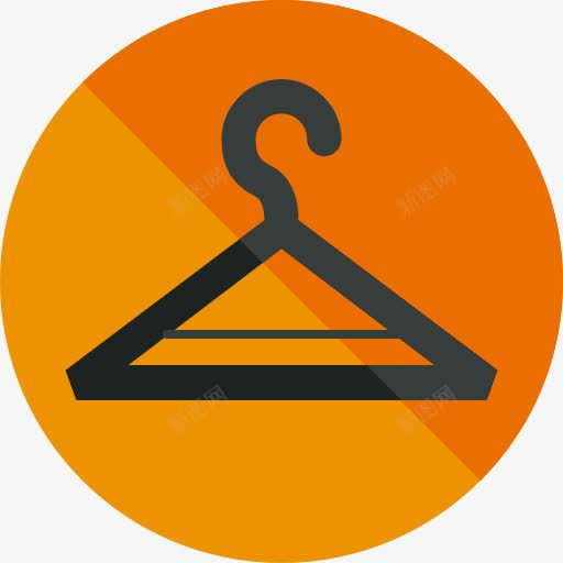 衣架图标png_新图网 https://ixintu.com 商务 器皿 家具和家居 工具 服装 衣架 衣柜