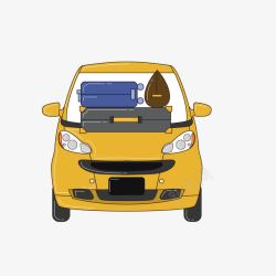 黄色小汽车家用车素材