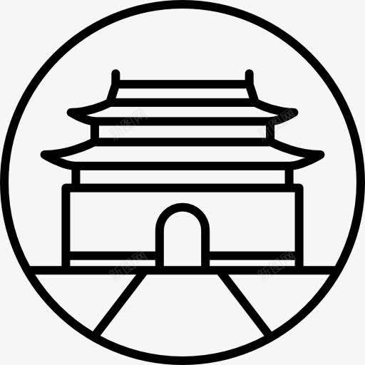 十三陵图标png_新图网 https://ixintu.com 中国 亚洲 十三陵 地标建筑 建筑 纪念碑