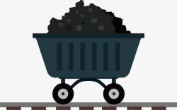 煤车手绘煤车矢量图高清图片