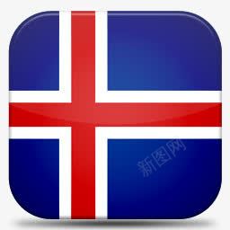 冰岛V7国旗图标图标