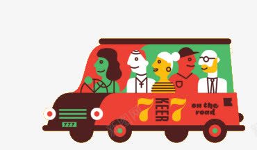 开车png免抠素材_新图网 https://ixintu.com 一群人 卡通 汽车