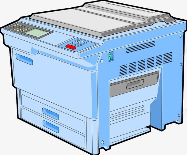 复印机png免抠素材_新图网 https://ixintu.com 办公器材 复印机 手绘