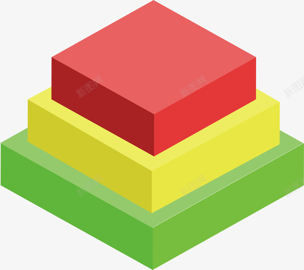 三层堆叠图矢量图eps免抠素材_新图网 https://ixintu.com 几何 商务 堆叠图 矢量素材 递进关系 矢量图