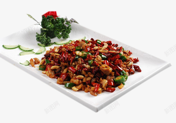 中式中餐青椒炒肉美食png免抠素材_新图网 https://ixintu.com 喷香 火辣 炒肉 绿色 美餐 肉片 锅炒 青椒 青椒炒肉