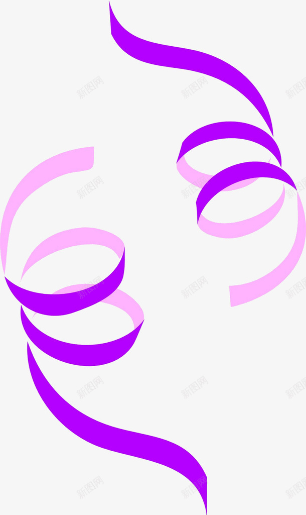 两条紫色彩带png免抠素材_新图网 https://ixintu.com 两条紫色彩带彩色彩带彩带