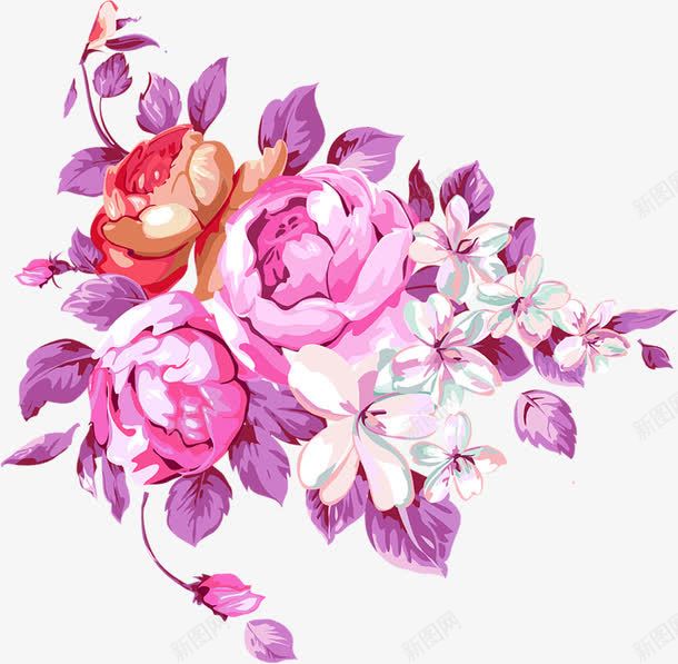淡粉紫的花蕾背景png免抠素材_新图网 https://ixintu.com 素材 背景 花蕾