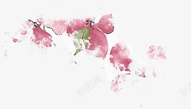 红色花瓣花朵水彩花朵png免抠素材_新图网 https://ixintu.com 水彩 红色 花朵 花瓣