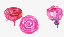 水墨玫瑰矢量图素材