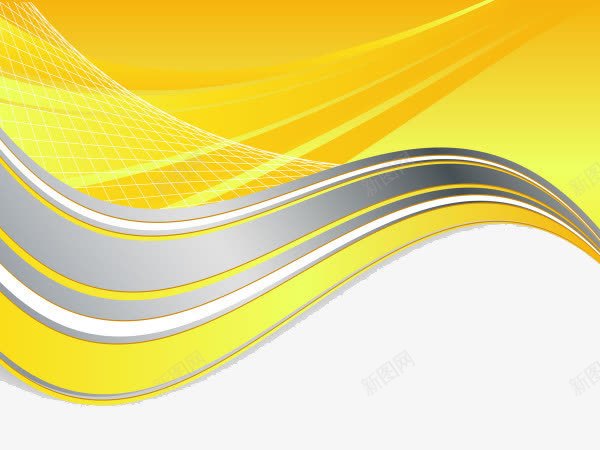 抽象黄色线条背景png免抠素材_新图网 https://ixintu.com 抽象 线条 背景 黄色