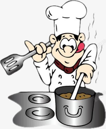 做饭的厨师png免抠素材_新图网 https://ixintu.com 做饭 卡通 厨师 家庭煮夫 煮饭