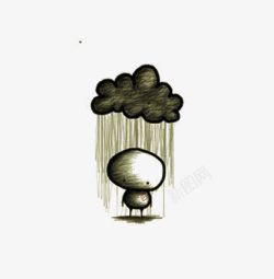 下雨素材