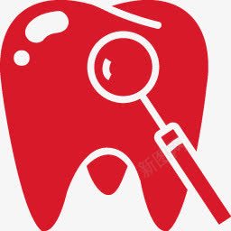 牙红色的健康图标png免抠素材_新图网 https://ixintu.com Tooth red 牙 红色的
