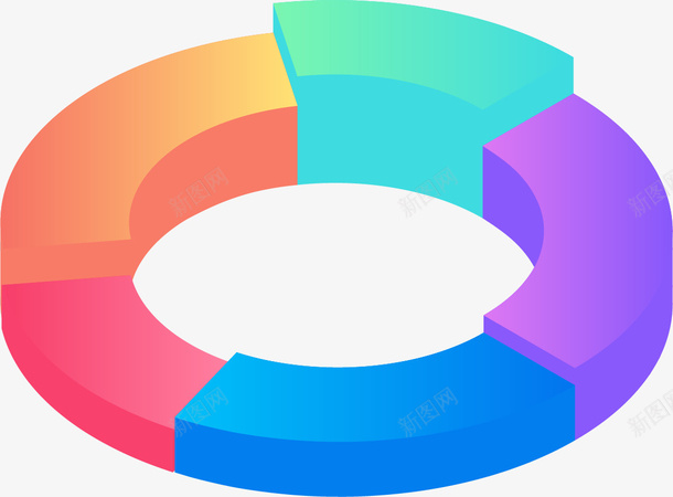 手绘彩色圆环数据图png免抠素材_新图网 https://ixintu.com ppt设计 圆柱图 圆环 彩色 手绘 数据图 数据报告