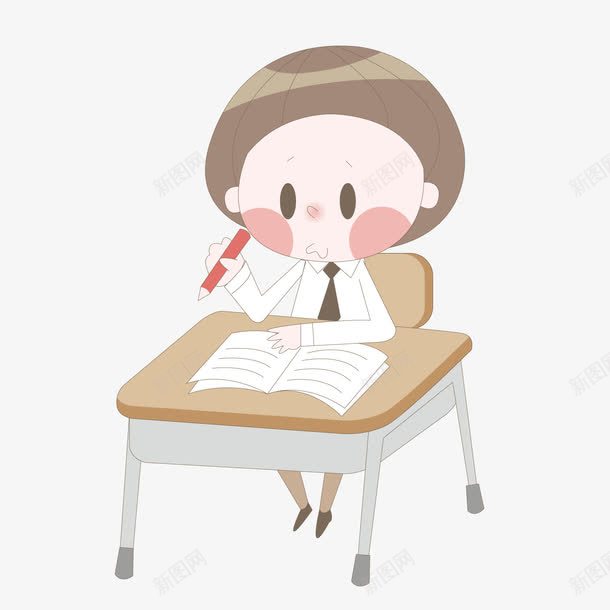 灰色卡通课桌png免抠素材_新图网 https://ixintu.com 卡通 粉色 素材 课桌