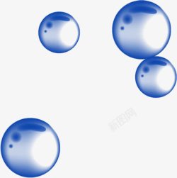 圆形图表摄影圆形蓝色气泡效果高清图片