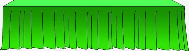 手绘扁平绿色的桌布png免抠素材_新图网 https://ixintu.com 扁平 桌布 绿色