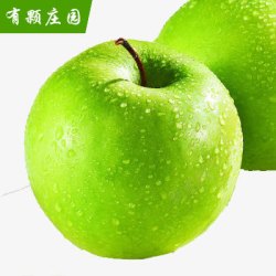 水果苹果露水素材