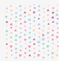 彩色三角几何花纹矢量图素材