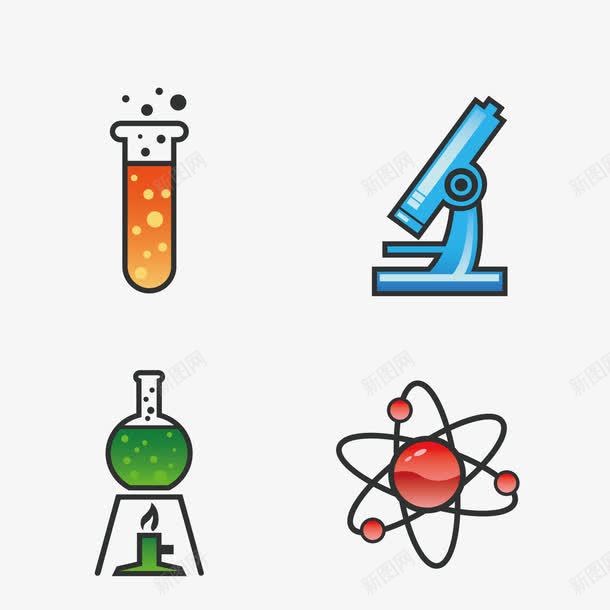 试管显微镜png免抠素材_新图网 https://ixintu.com 显微镜 细菌 试管