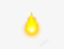 榛勮壊鐏黄色的火光高清图片