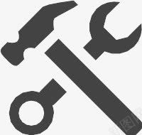 锤和扳手Glyphsmarticons图标png_新图网 https://ixintu.com and hammer wrench 和 扳手 锤