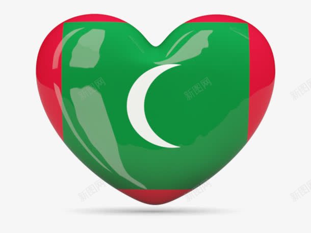 马尔代夫立体心形图标png_新图网 https://ixintu.com PNG图片 免抠 图标 心形 爱心 立体图 马尔代夫