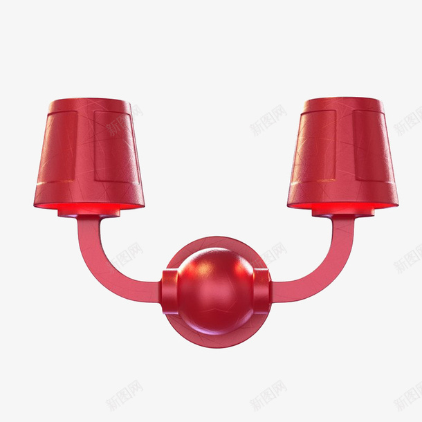 两个红色欧式墙灯png免抠素材_新图网 https://ixintu.com 两个红色欧式墙灯 圆形 圆柱形 墙灯 欧式 红色